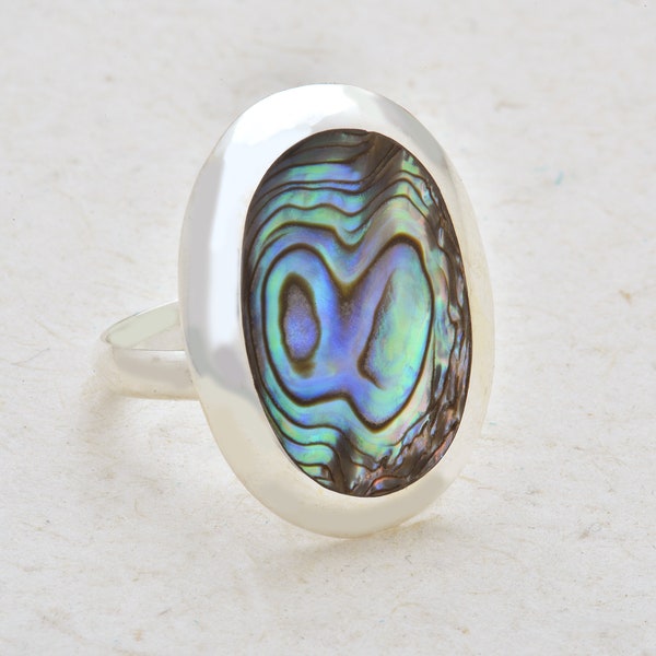 Oval Ring Abalone