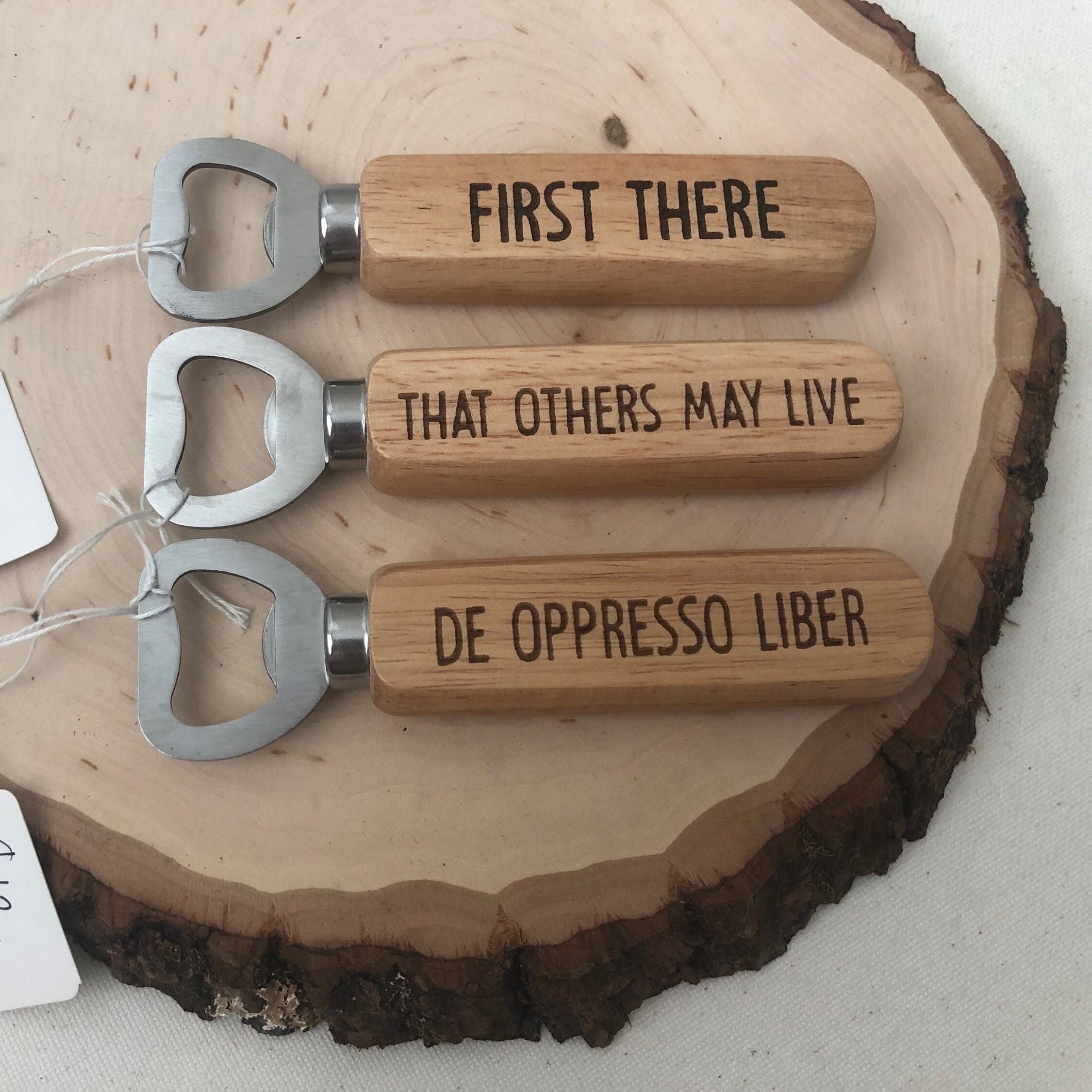 Multi Quote Engraved wood wooden Bottle Opener poppin it Etsy
