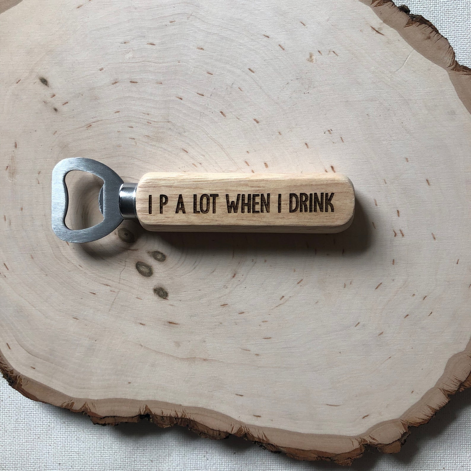 Multi Quote Engraved wood wooden Bottle Opener poppin it Etsy