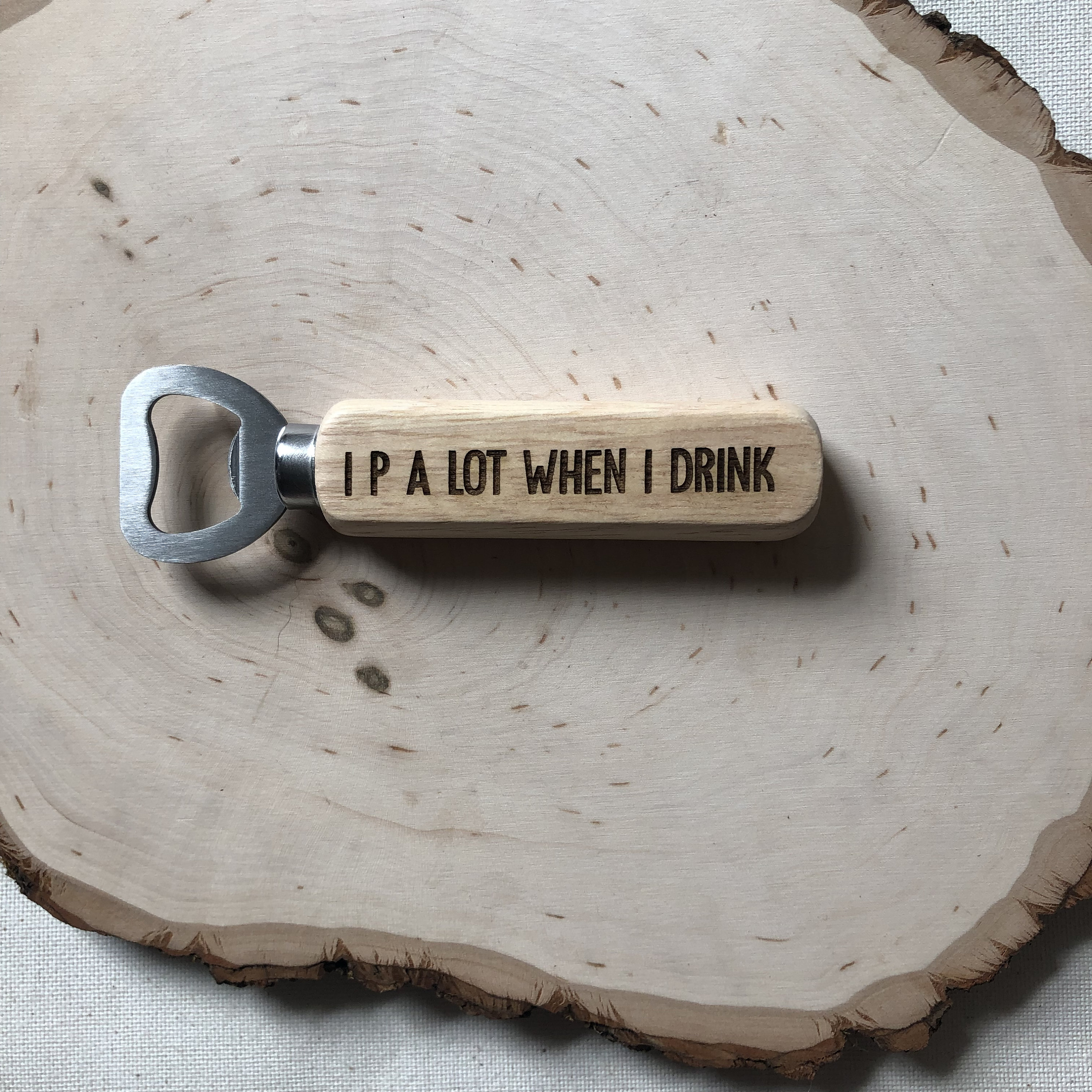 Multi Quote Engraved wood wooden Bottle Opener poppin it Etsy