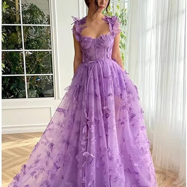 Purple Party Dress - Etsy