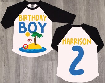 beach Shirt Birthday Party Shirt beach party Birthday TShirt Beach Birthday Shirt for boy Birthday Shirt Personalized beach shirt