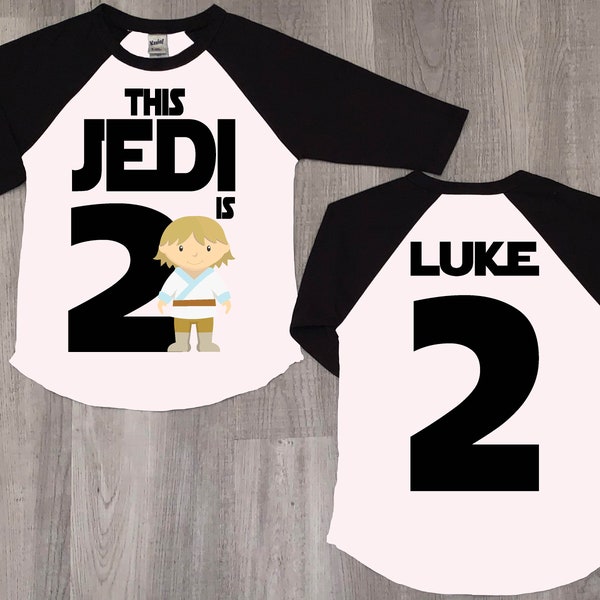 Star wars birthday boy shirt | 2nd birthday shirt | luke skywalker birthday shirt | kid birthday shirt