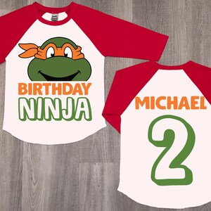 Ninja Turtle Birthday Shirt 2nd 