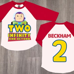 Two infinity and beyond shirt, 2nd birthday shirt, toy story birthday shirt, toy story shirt, disney shirt, birthday shirt