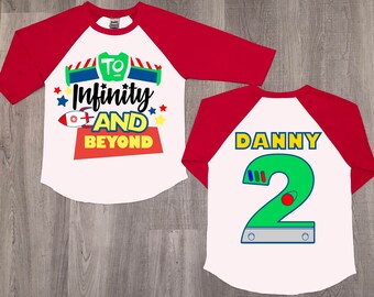Toy story birthday shirt, 2nd birthday shirt, two infinity shirt, toy story shirt, disney shirt, birthday shirt