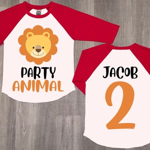 Safari 2nd Birthday Shirt: Personalized Animal Tee
