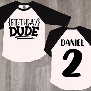 Birthday dude shirt, 2nd birthday shirt, two birthday shirt, birthday dude shirt, kid birthday shirt, boy birthday shirt