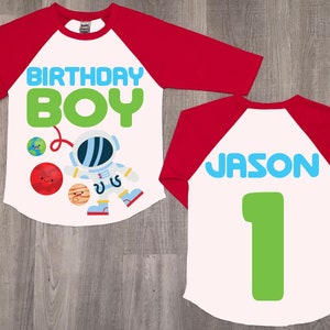 Space Birthday Boy Shirt: Astronaut 2nd Birthday Outfit