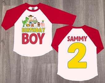 Toy Story 2nd Birthday Shirt: Personalized Raglan Tee