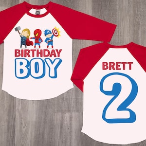 Avengers birthday shirt, 2nd birthday shirt, spiderman birthday shirt, superhero birthday shirt, kids birthday shirt, birthday shirt