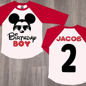 Mickey Mouse Birthday Shirt, Mickey Mouse Shirt, Mickey Mouse Birthday, Mickey Mouse 2nd Birthday Shirt, Mickey mouse sunglasses