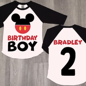 Mickey mouse birthday shirt, 2nd birthday shirt, disney birthday shirt, boy mickey shirt, kids birthday shirt, birthday boy shirt