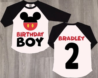 Mickey birthday shirt, 2nd birthday shirt, Disney shirt, birthday Disney shirt, toddler birthday shirt, disneyland birthday