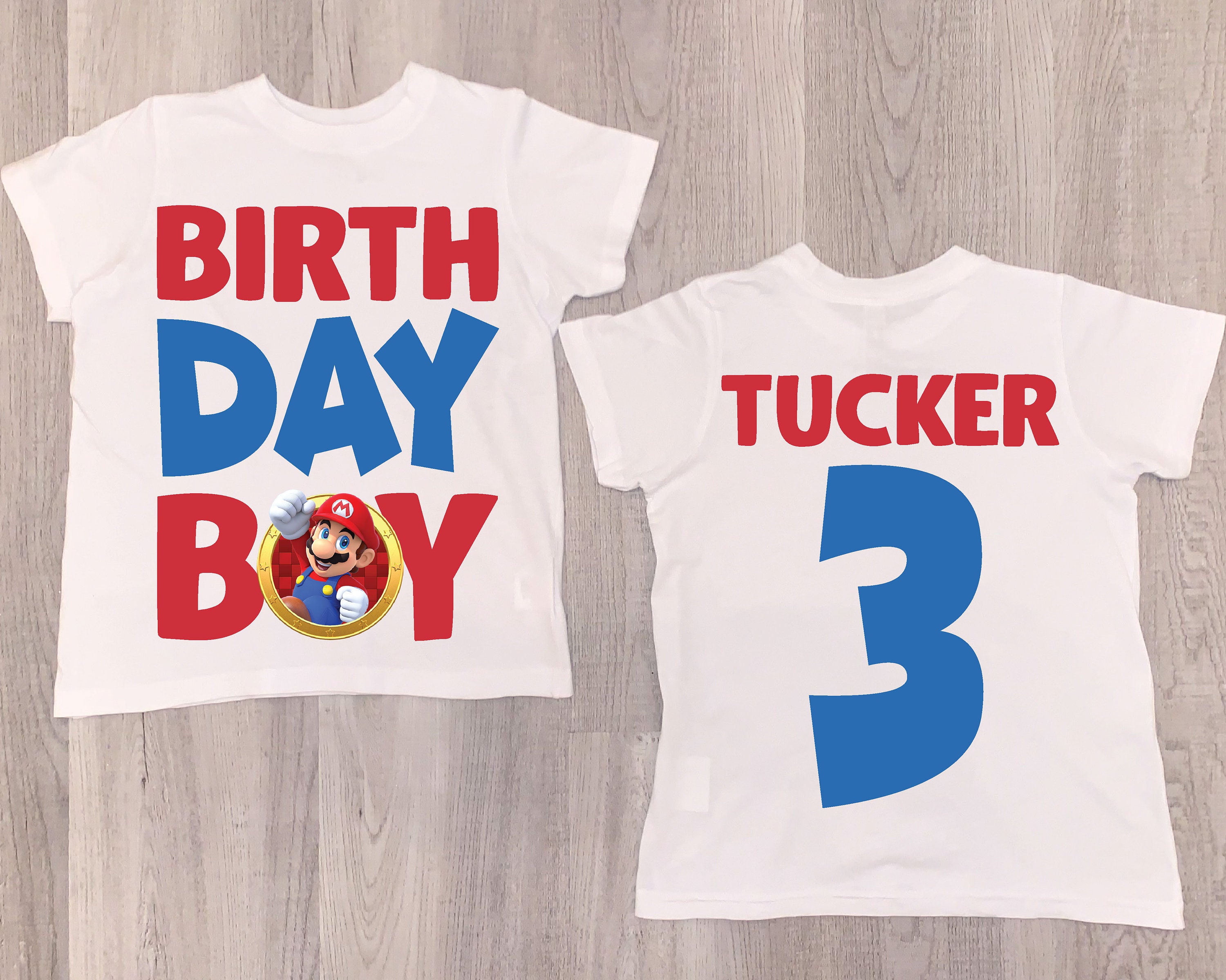 Mario birthday boy shirt 3rd birthday shirt mario shirt | Etsy