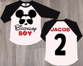 Mickey Mouse Birthday Boy Raglan Shirt