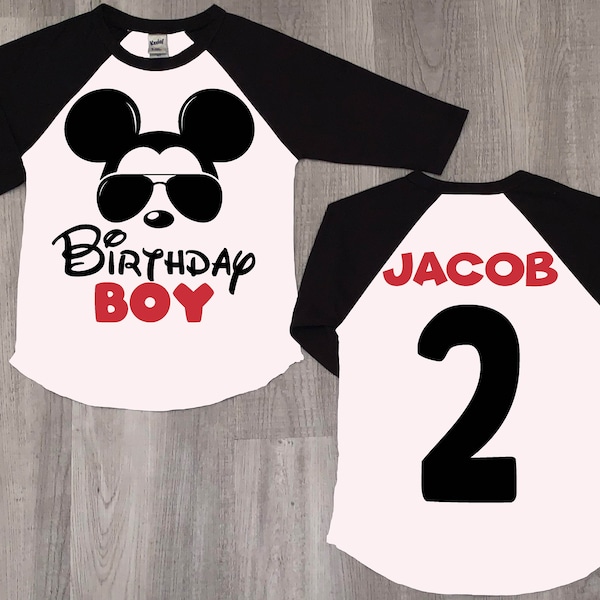 Mickey mouse birthday shirt, 2nd birthday shirt, disney birthday shirt, boy mickey shirt, kids birthday shirt, birthday boy shirt