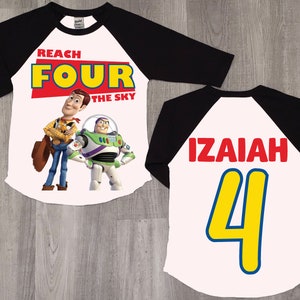 Toy story birthday shirt, 4th birthday shirt, disney shirt, toy story shirt, four birthday shirt, kid birthday shirt