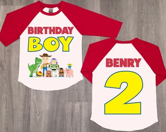 Toy Story Birthday Raglan, Buzz Lightyear Shirt, Custom 2nd Birthday
