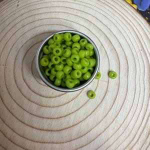 Chartreuse | 8/0 Japanese Seed Beads | Opaque | Miyuki | 20g Bag (SKU: 08-Miyuki-416)