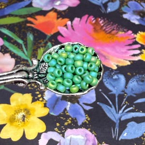 Jade | 11/0 Japanese Seed Beads | Opaque Matte Rainbow | Miyuki | 10g Bag (SKU: 11-Miyuki-411FR)