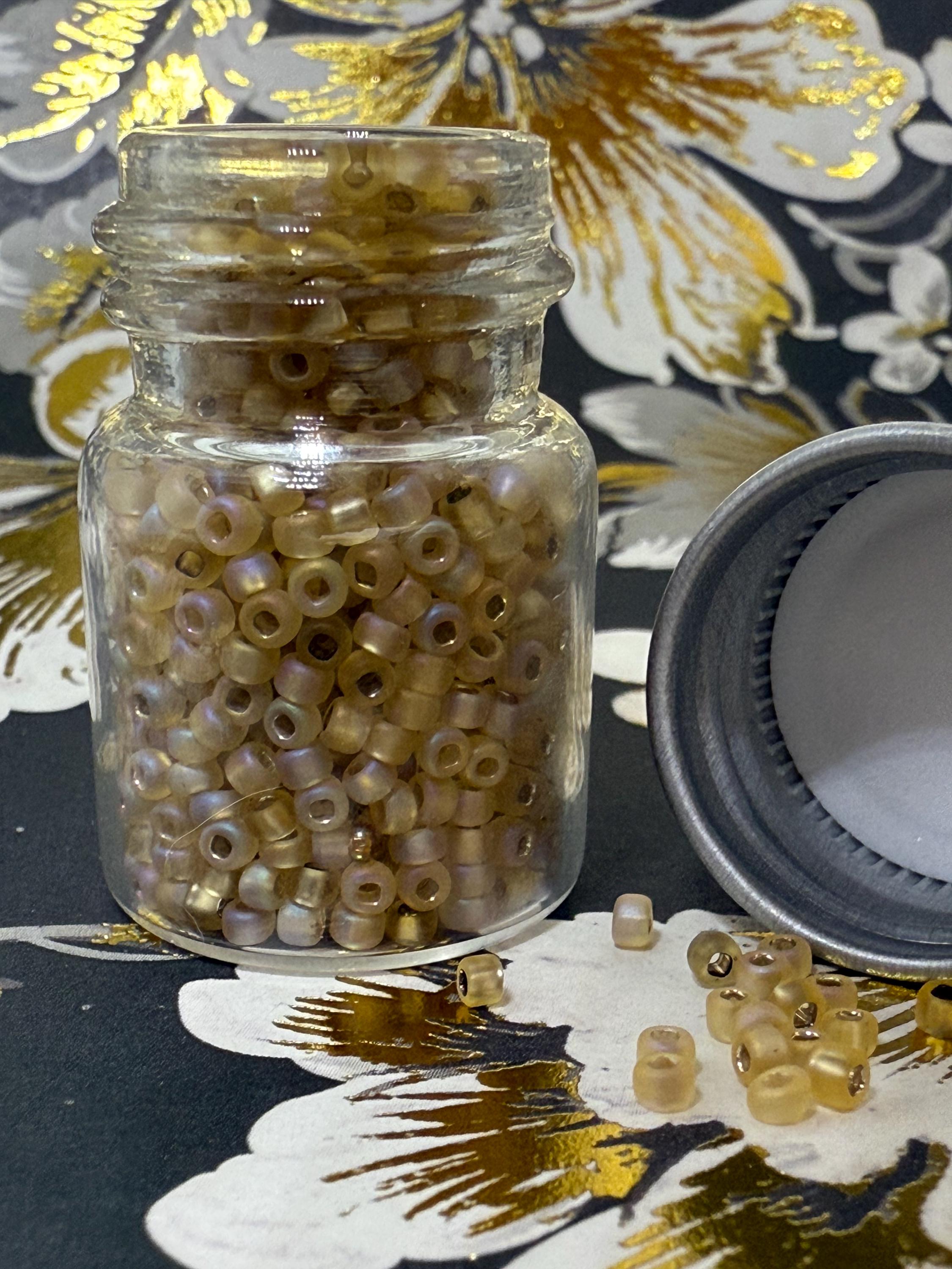 MATSU♡ Straw Gold | 11/0 Japanese Seed Beads | Matte AB Inside