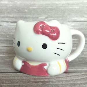 Rare 2000 Hello Kitty Character Mug Japan Vintage Ceramic Cup Sanrio Collector Gift Kawaii Decor