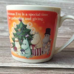Moomin Mug Christmas Eve Vintage Coffee Kids Mugs Ceramic Espresso Cup Moominvalley