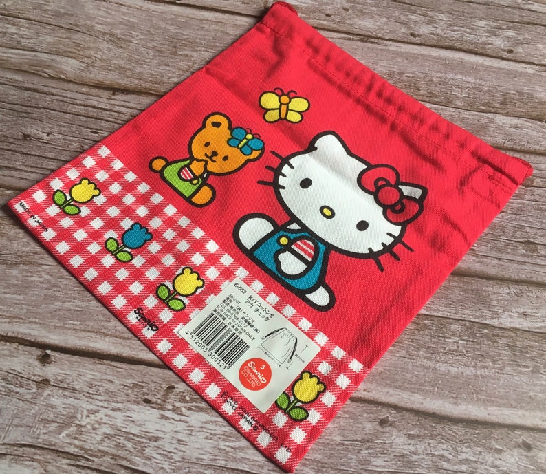 Hello Kitty Sanrio Drawstring Bags Vintage Classic Collectable Etsy
