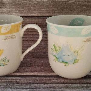 Vintage Moomin Mug Set, Collectible Ceramic Moominvalley Mugs, Perfect Gift for Moomin Fans, Cartoon Character Mug