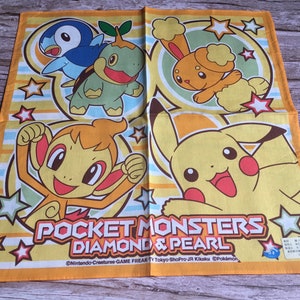 Pokemon Pocket Monsters Diamond Pearl Vintage Handkerchief image 7