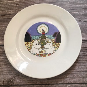 vintage moomin plate ceramic moominvalley
