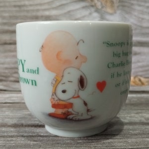 Snoopy and Charlie Brown Peanuts characters Vintage Mug Gift Ceramic Tea Cup Retro Gift Birthday Boy Girl