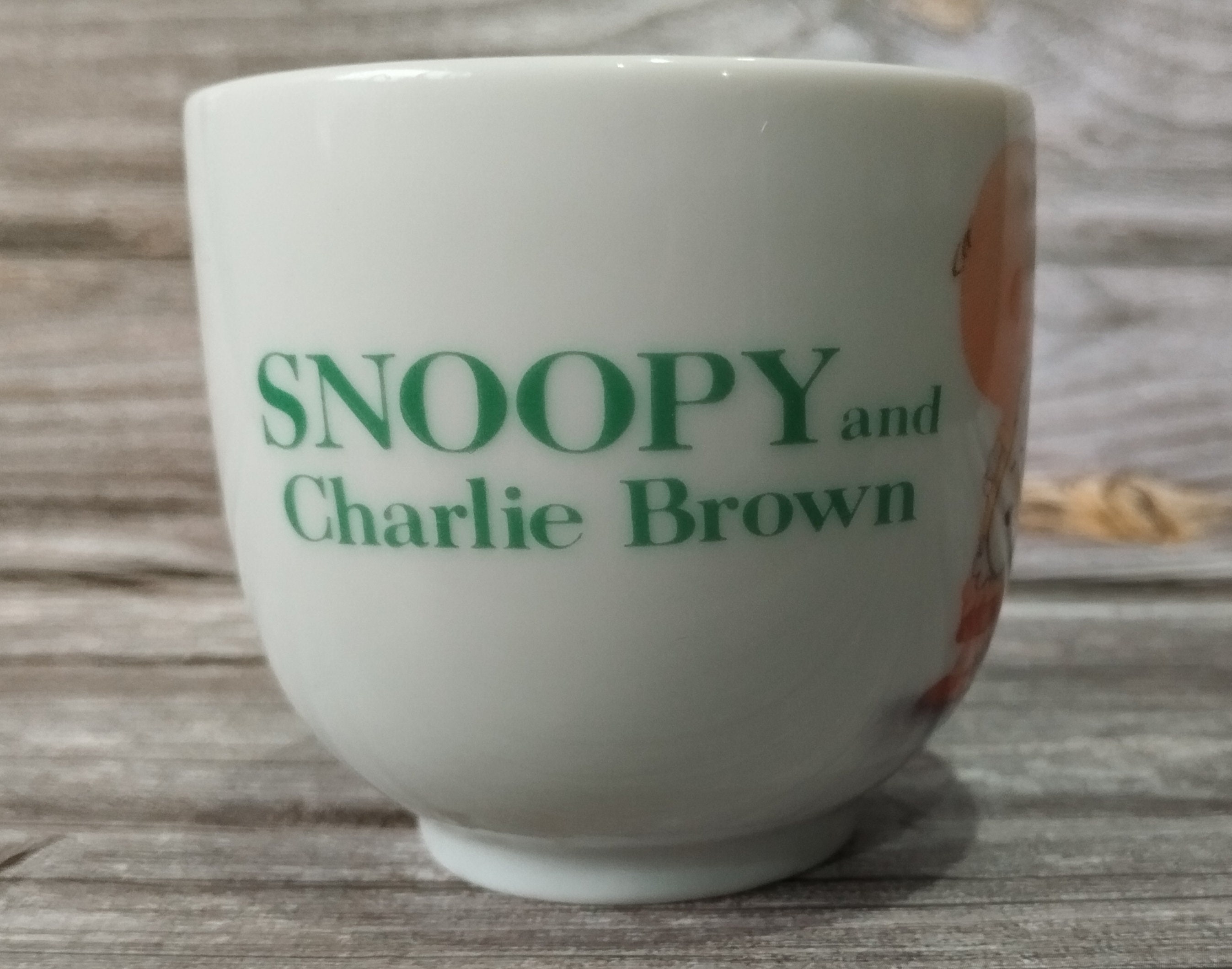 ヴィンテージ スヌーピー＆チャーリー・ブラウン セラミックマグカップ