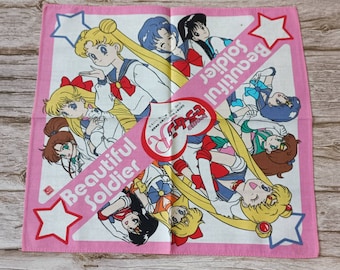 Pañuelo de algodón vintage de Sailor Moon - Pañuelo de anime