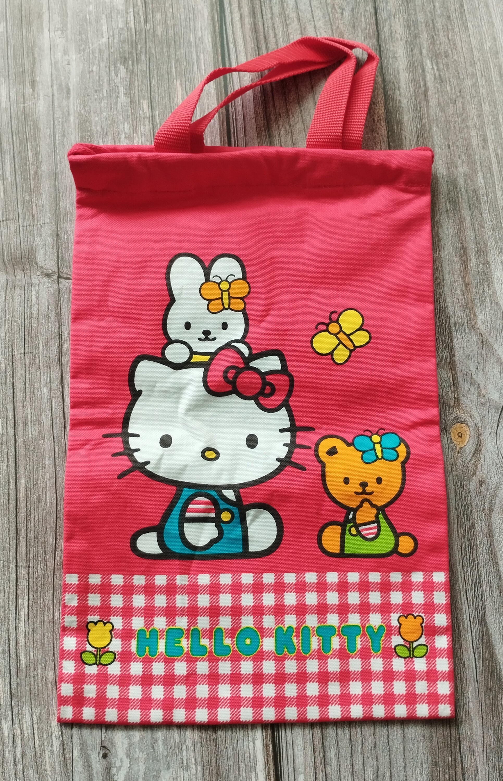 SANRIO★HELLO KITTY ビニールバッグなどセット！【1995年～】 レトロ 1995年 ハローキティ ビニールトートバッグ ひまわり