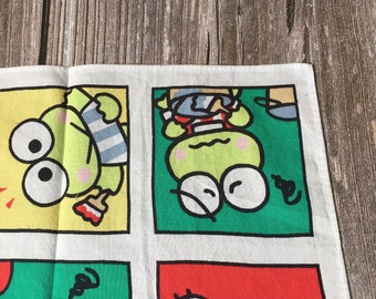 ヴィンテージ 90年代 サンリオ けろけろ けろっぴ ハンカチ 男の子