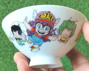Vintage Dr Slump Arale Ceramic Rice Bowl Anime Character Collectible