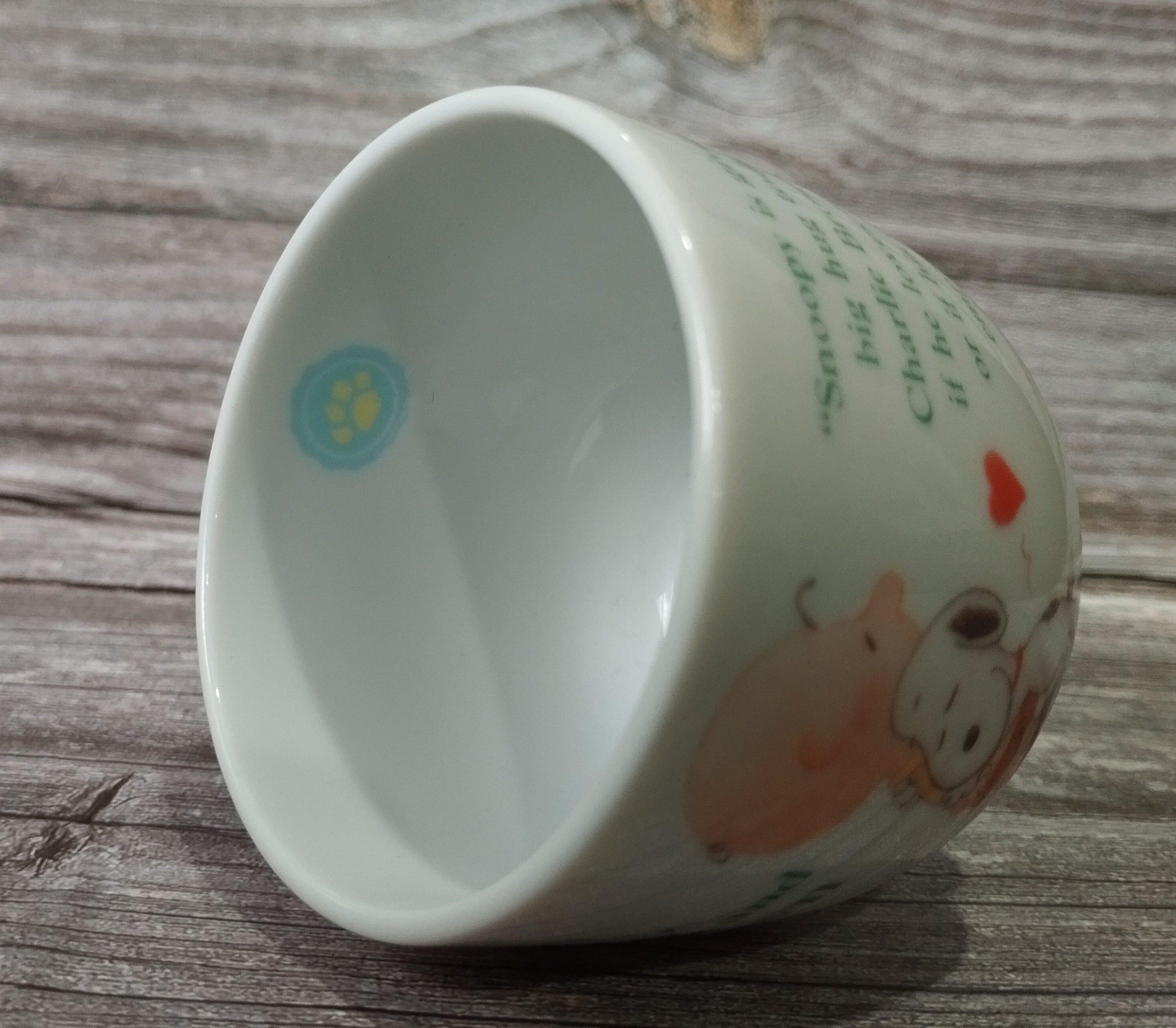 ヴィンテージ スヌーピー＆チャーリー・ブラウン セラミックマグカップ