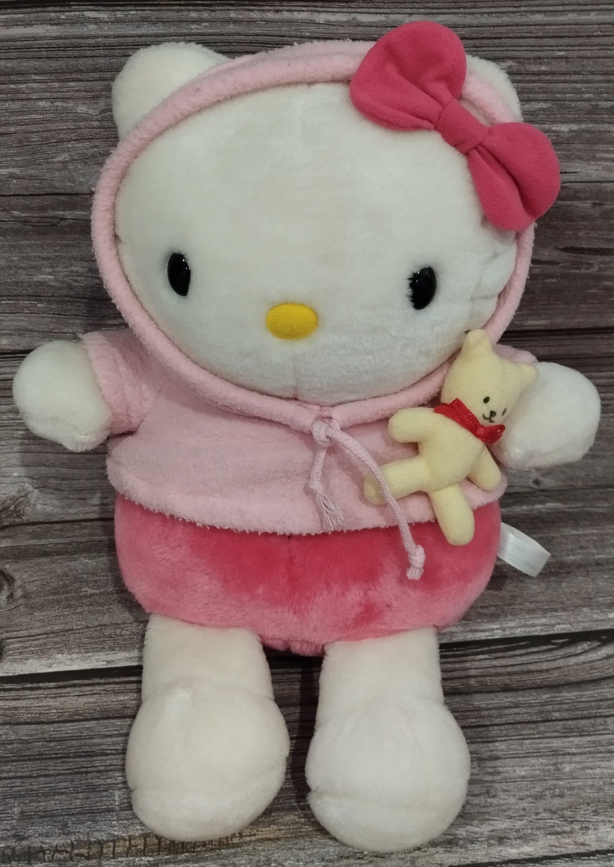 Vintage 1997 Hello Kitty Plush Doll With Bear – Nakajima Sanrio