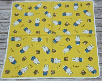 Miffy Vintage Handkerchief Hanky Bunny Classic Accessories 90s Retro Hankie