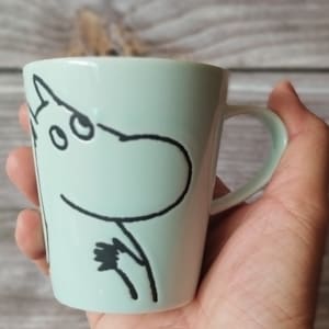 Moomin Characters Vintage Coffee Mug Cup Ceramic