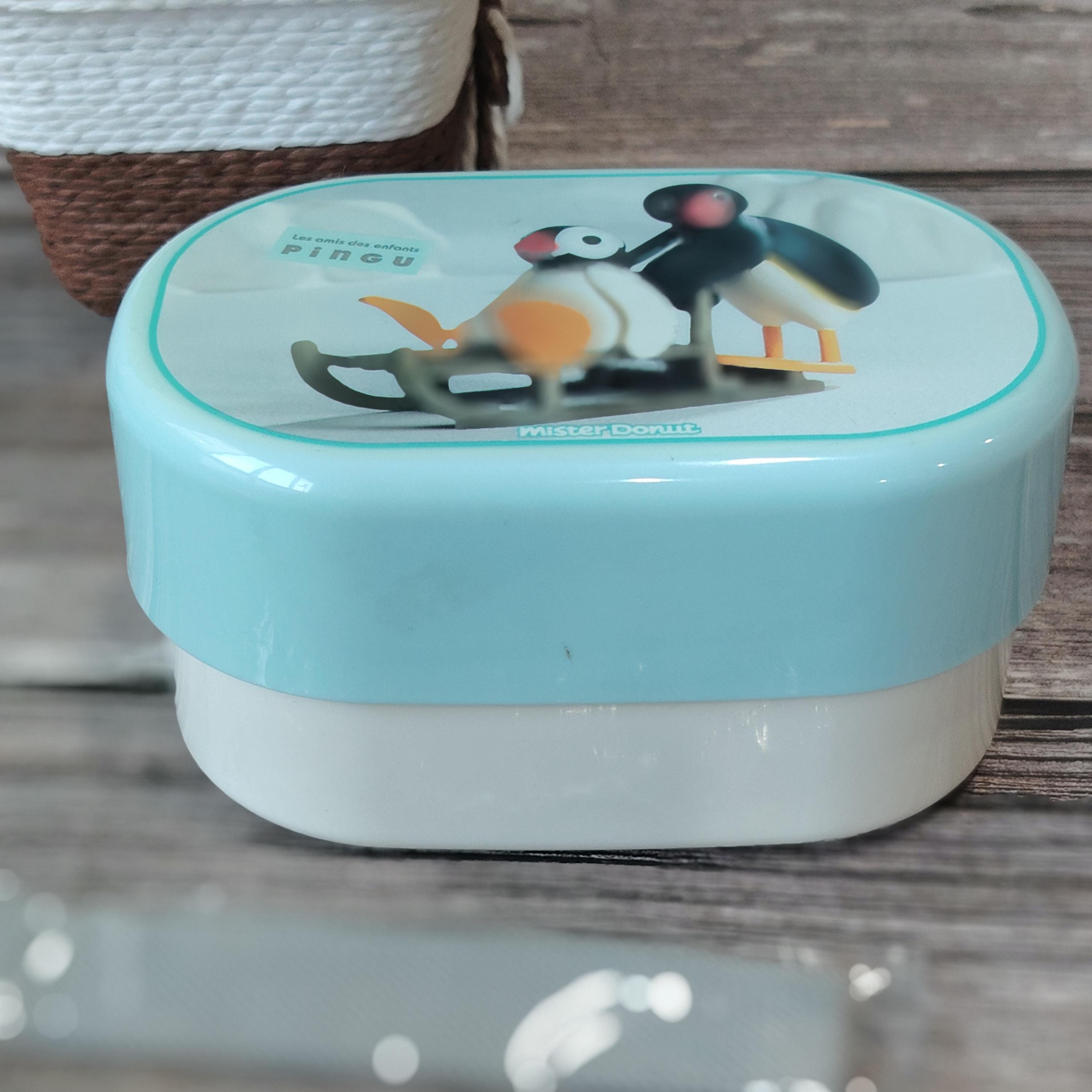 Vintage Pingu Lunch Box Mister Donut Japan 2006 Promo Bento Case