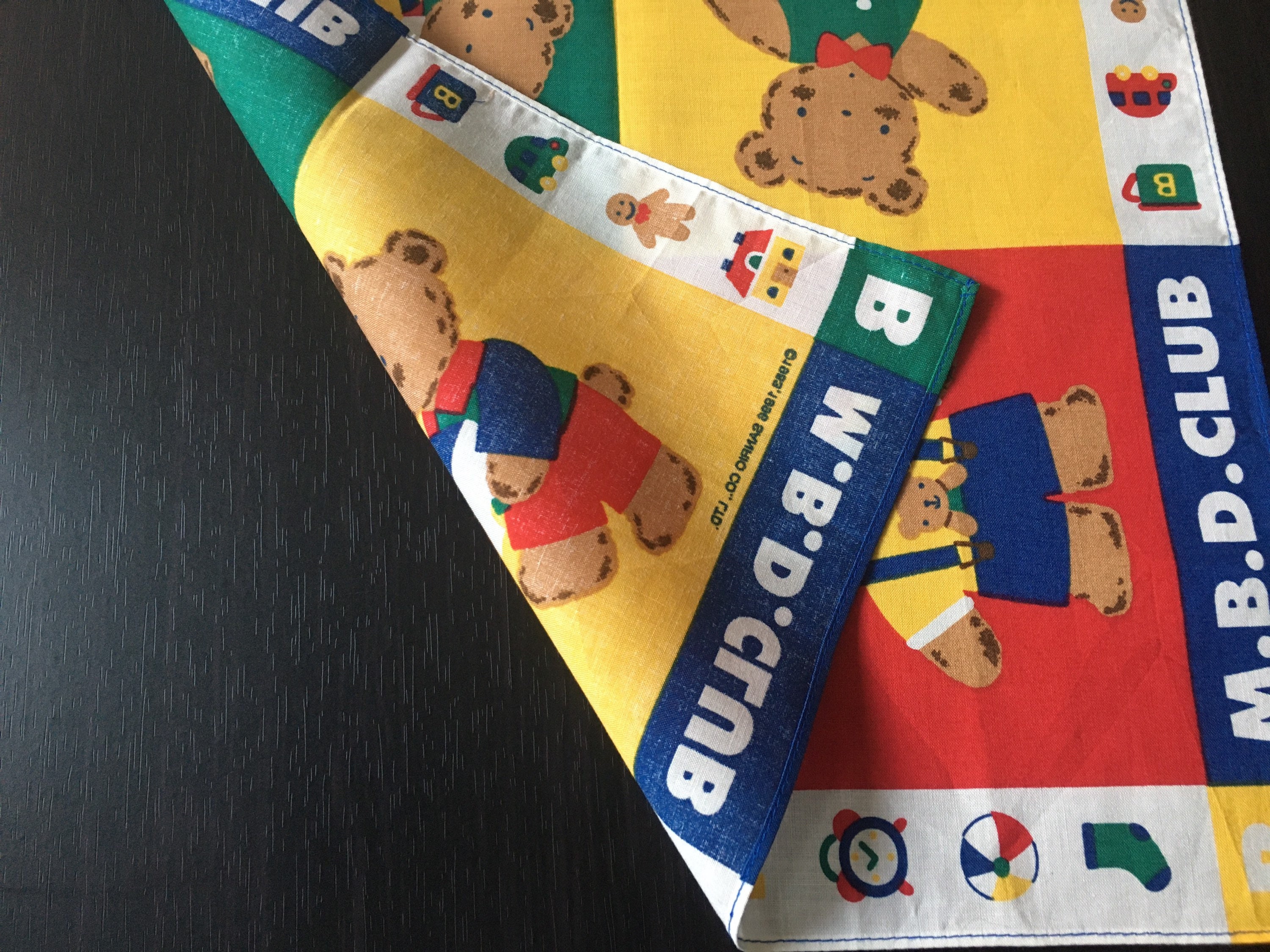 Sanrio Mr. Bear's Dream Vintage Handkerchief Fancy Friends
