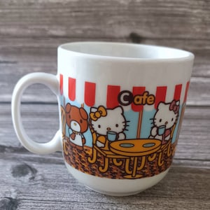 Sanrio Hello Kitty Vintage Coffee Mugs Cups Ceramic Kitchen Dining Drinkware Boys Girls Kids