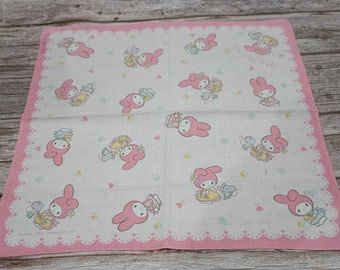 Sanrio My Melody Vintage Handkerchiefs Japan 90s Kids Birthday gift Hankie