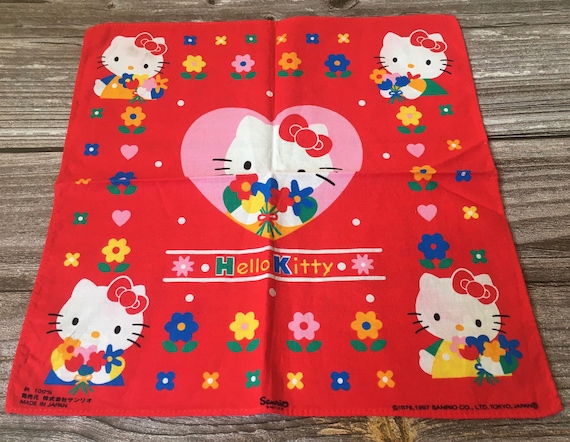 Vintage1985s Hello Kitty Sanrio Handkerchief