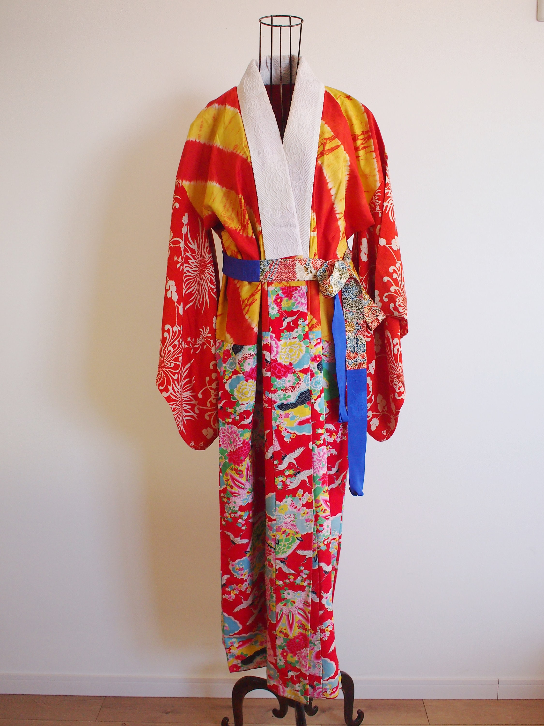 Japanese vintage Nagajuban as Gown / Japanese | Etsy