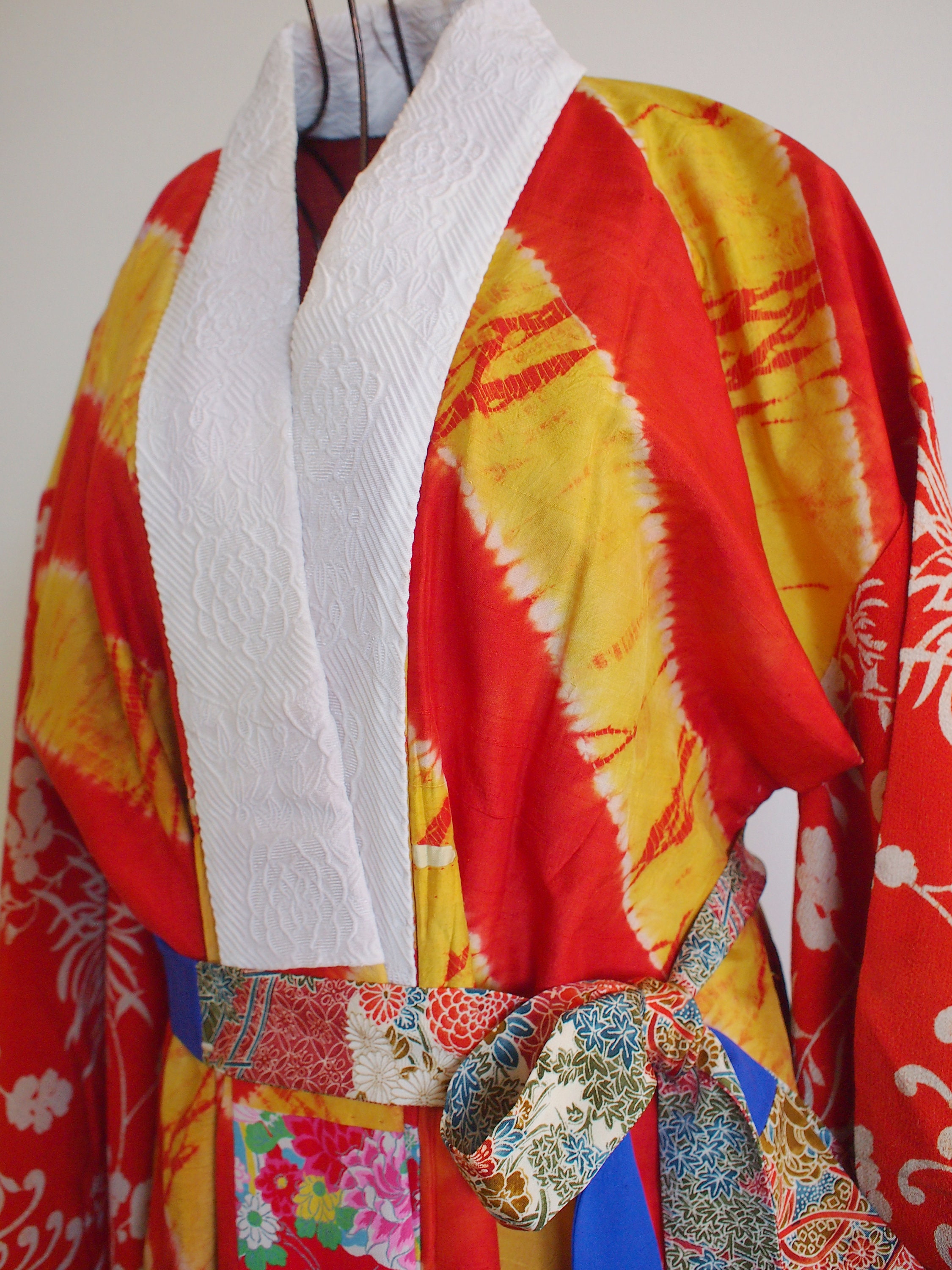 Japanese vintage Nagajuban as Gown / Japanese | Etsy