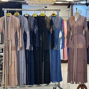Heavily Stoned Abaya | Sophisticated Abaya | Classy Abaya